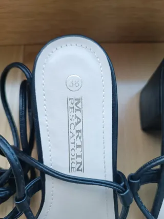 Sandalias negras MARTIN PESCATORE talla 38