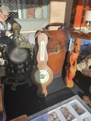 Termómetro y Barómetro de Madera