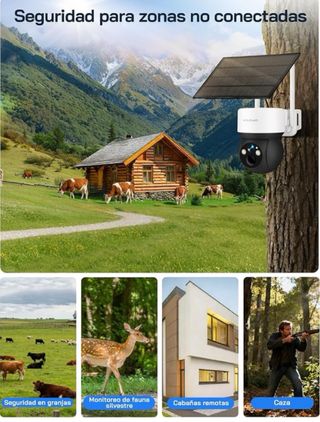 Cámara Seguridad 4G WOLFANG CCTV