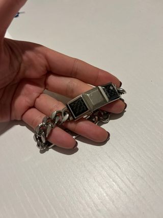 Bracciale Morellato Uomo Nero Argento