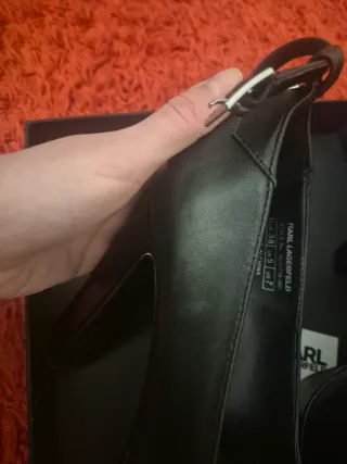 Zapatos Karl Lagerfeld Negros Tacón Stiletto piel