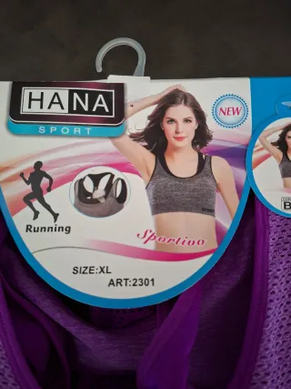 Reggiseno sport Hana Viola Taglia XL