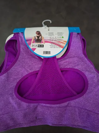 Reggiseno sport Hana Viola Taglia XL