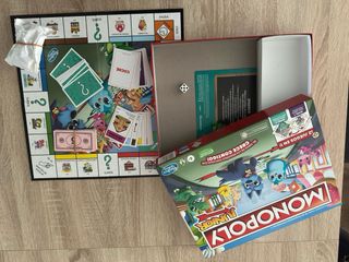 Monopoly Junior 2 en 1 Juego de Mesa Hasbro
