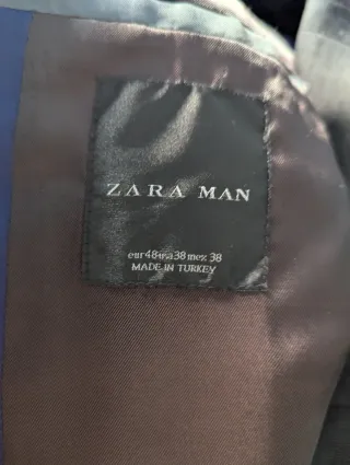 Traje Zara Man Gris oscuro 2 Piezas