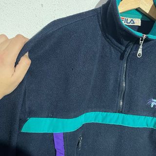 Felpa Fila Magic Line Pile Vintage Anni 90