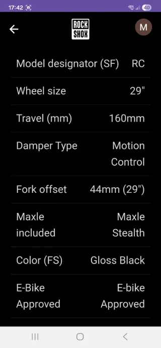 Rockshox Domain RC 170mm Horquilla