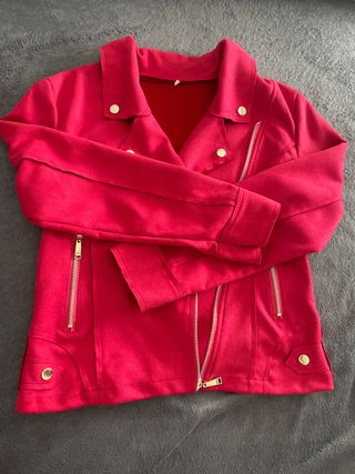 Chaqueta Biker Fucsia