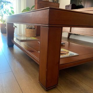 Mesa Centro Madera Maciza Teca