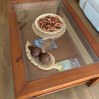 Mesa Centro Madera Maciza Teca