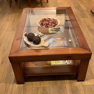 Mesa Centro Madera Maciza Teca