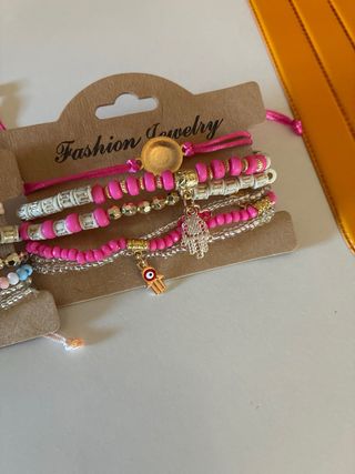 Pack 4 pulseras mal de ojo mano de Fátima