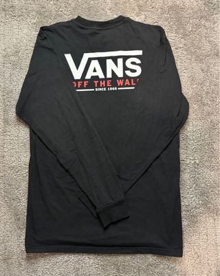 T-shirt nera vans off the wall taglia M
