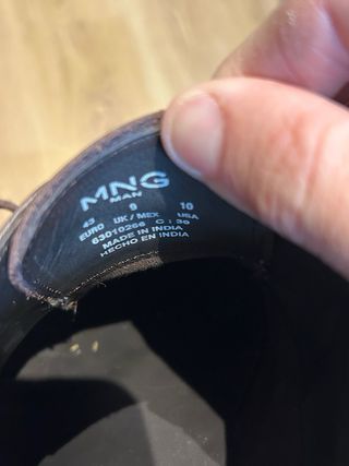 Zapatos Mango Vestir Marrón Talla 43