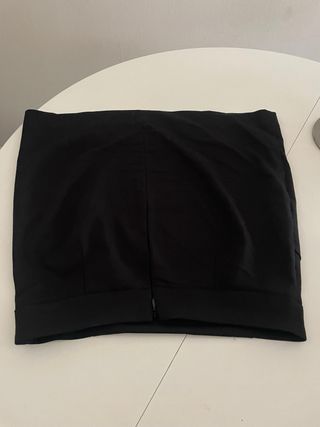 Falda Morgan Negra Botones Dorados