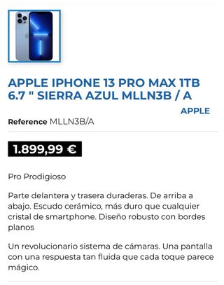 iPhone 13 Pro Max 1TB Blu