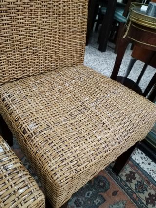 CONJUNTO DE 4 SILLAS DE RATÁN