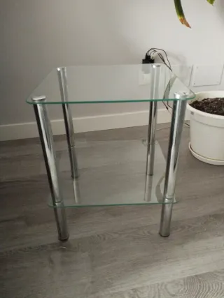 Mesas cristal ( 25€ las dos)