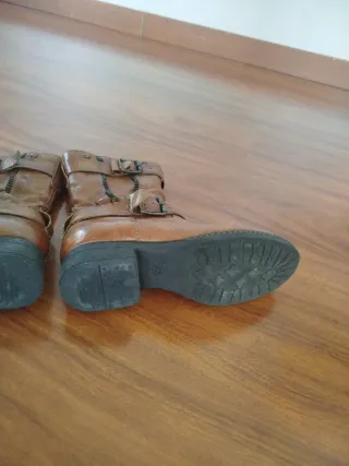 Botas de cuero marrones talla 36