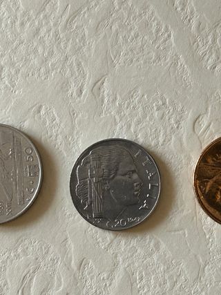 4 Monedas Lira Imperio Italiano Vittorio