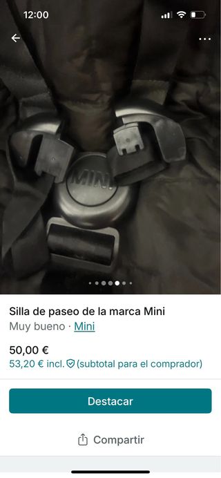 Silla de paseo Mini poco uso