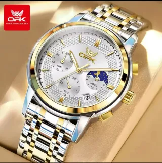 Reloj OPK Hombre Oro y Plata