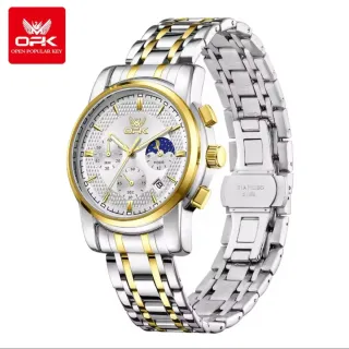 Reloj OPK Hombre Oro y Plata