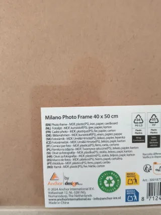 Marco con lámina de flor