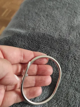 Pulsera imitación clavo plata