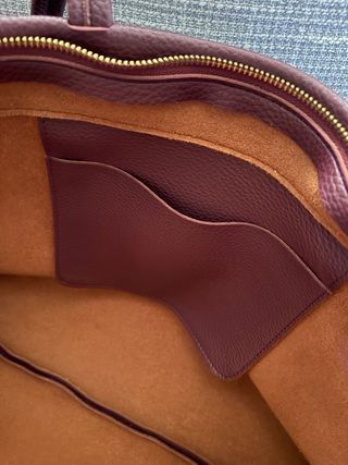 Borsa shopper tote bordeaux/burgundy