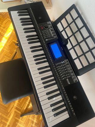 Teclado Digital Piano con Soporte y Micro