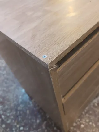 Cajonera de madera color roble