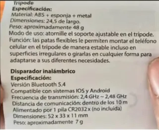Trípode Nesquik con Mando Bluetooth