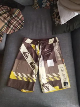 Bañador Quiksilver Marrón y Amarillo