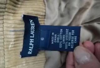 Giacca Ralph Lauren bimbo in velluto a coste