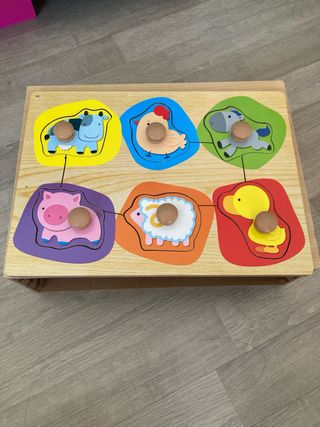 Puzzle madera Nenittos animales