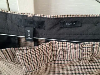 Pantaloni uomo fantasia scozzese beige/marrone