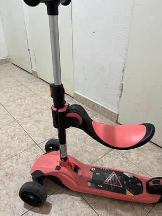 Patinete 3 ruedas con sillín hasta 5 años