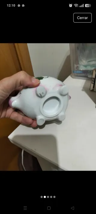 Porta monete vintage con maialino e trifogli