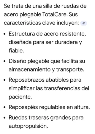 Silla de ruedas plegable TotalCare