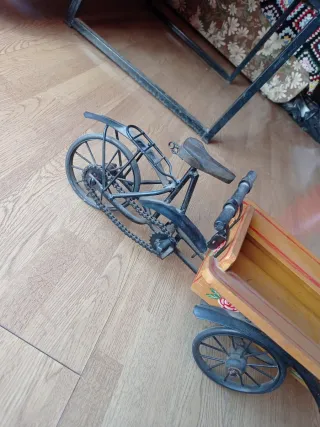 Carro bicicleta decorativo