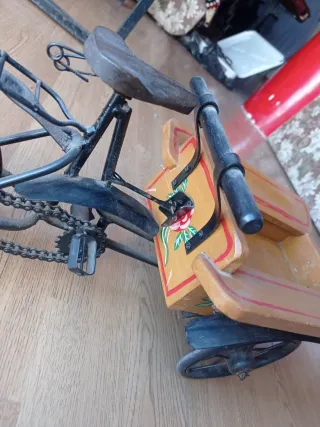 Carro bicicleta decorativo