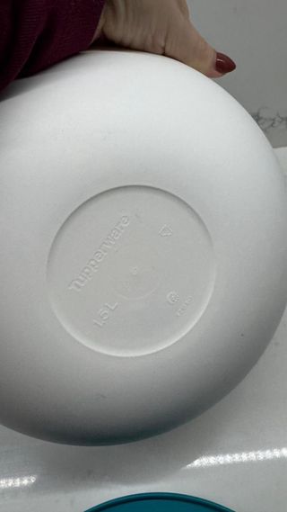 Tupperware Tigela 1,5L Azul e Branco