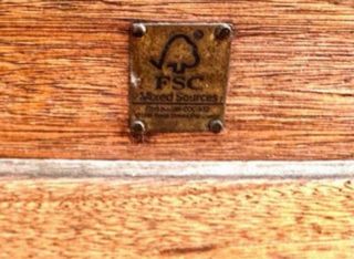 Mesa y 2 Sillones Jardín/Terraza Madera y Metal