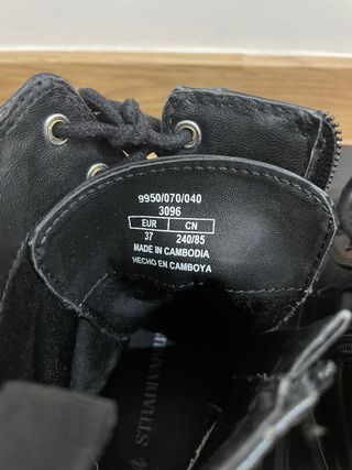 Botas negras con plataforma