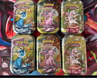 6 Latas Pokémon Trading Card Game