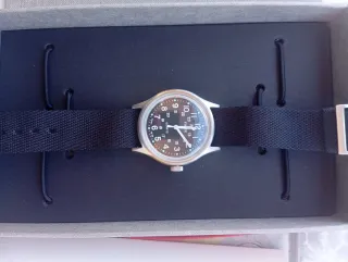 Orologio Timex Quarzo Uomo Donna Nero Argento