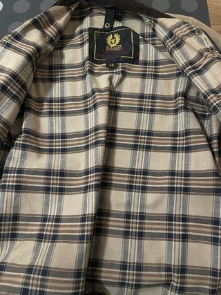 Cazadora Belstaff Encerada Marrón Talla 38