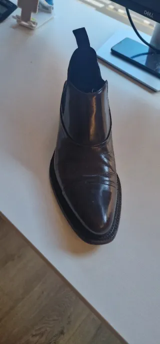 Botines Prada Marrón Oscuro