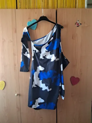 Vestido estampado talla M